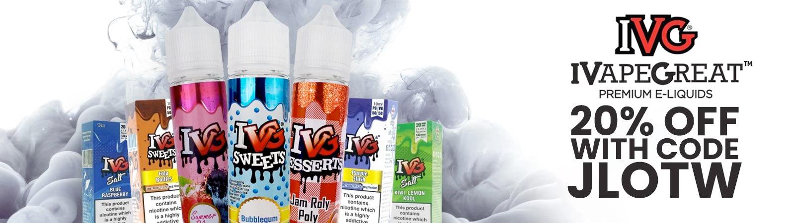 20% Off ALL IVG E-Liquids @ Gourmet E-Liquid